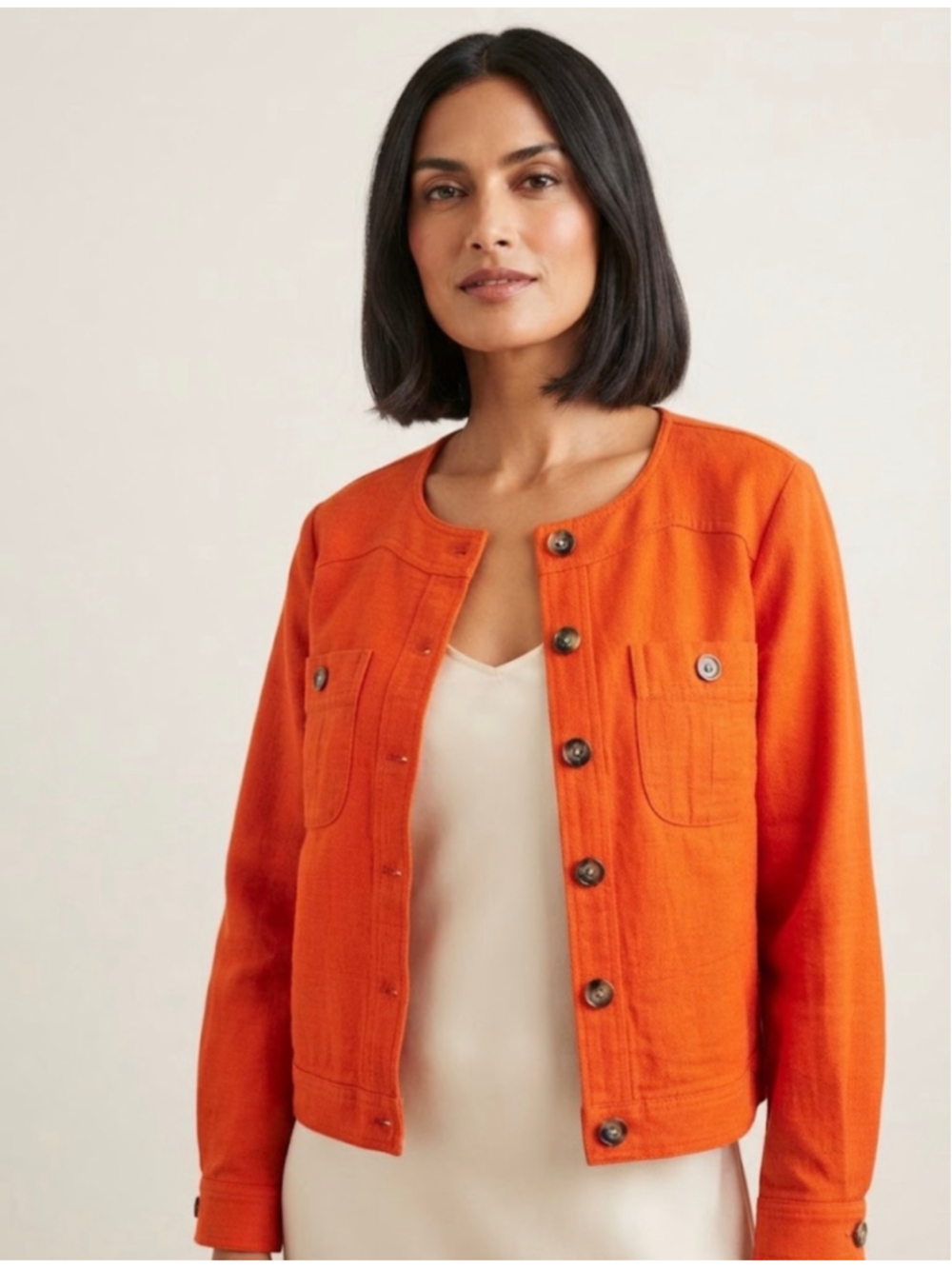 Boden Utility Jacket Size 12 Orange